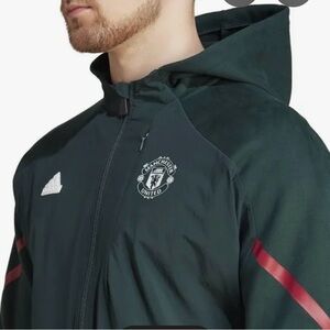 adidas Manchester United Men's Dark Green Zip Up hoodie